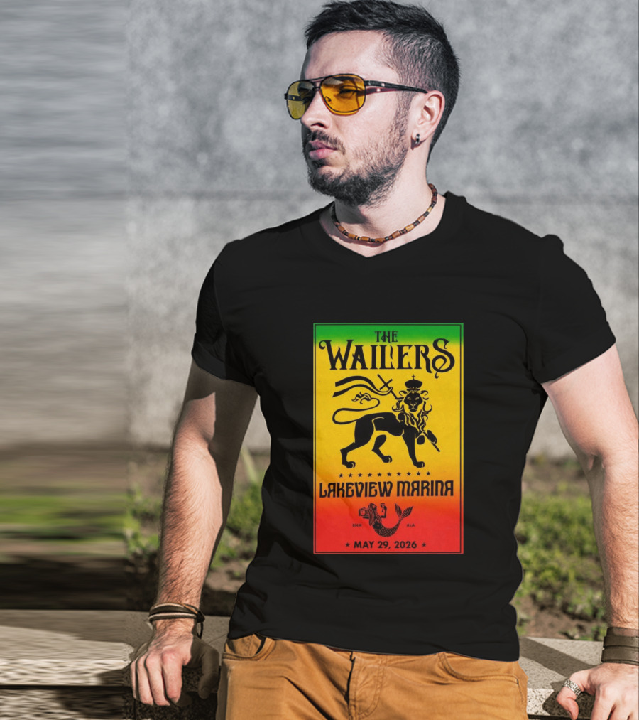 The Wailers Lakeview Marina Birmingham AL May 29 2026 Lion And Mermaid T-Shirt