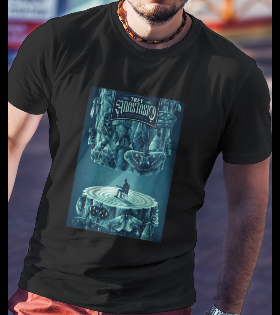 Trey Anastasio Acoustic Evening May 29 30 2026 Wilma Missoula MT Moth T-Shirt