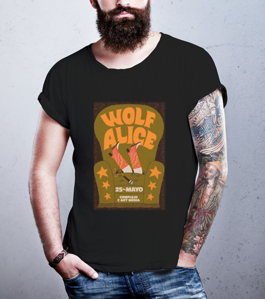 Wolf Alice Complejo C Art Media 25 De Mayo 2026 T-Shirt