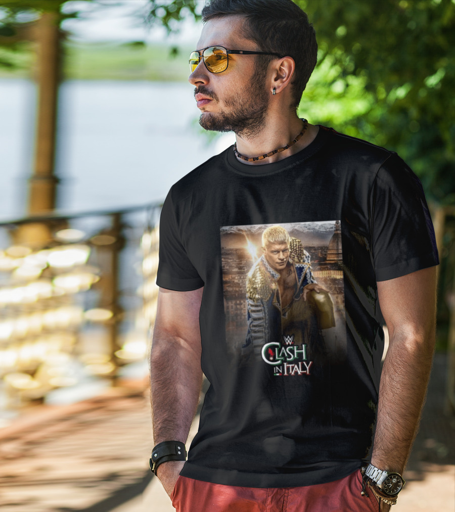 WWE Clash In Italy Turin 2023 Event Featuring Wrestling Star T-Shirt