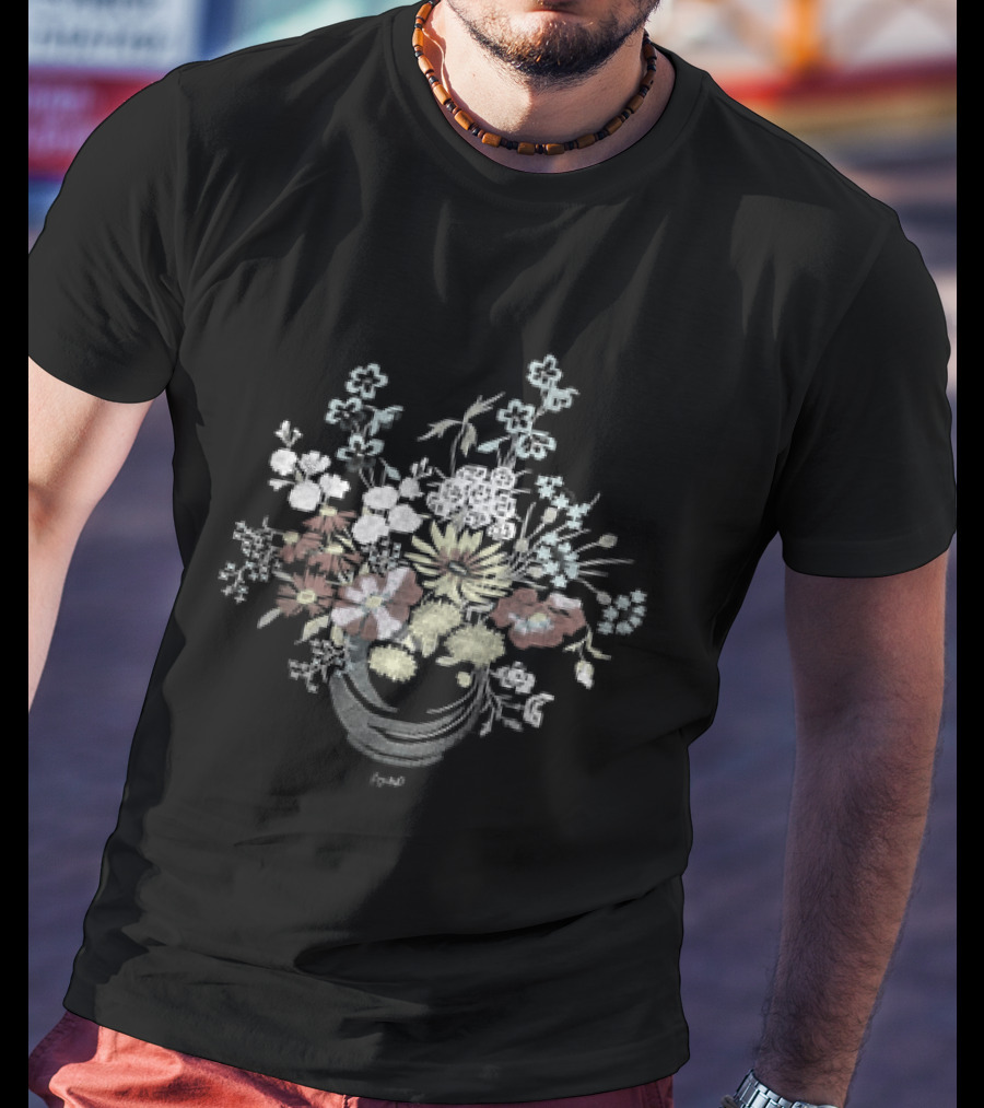 Bouquet Flowers Pastel Floral Arrangement Botanical Garden T-Shirt