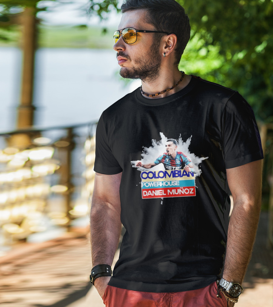 Colombian Powerhouse Daniel Muñoz Crystal Palace Premier League T-Shirt
