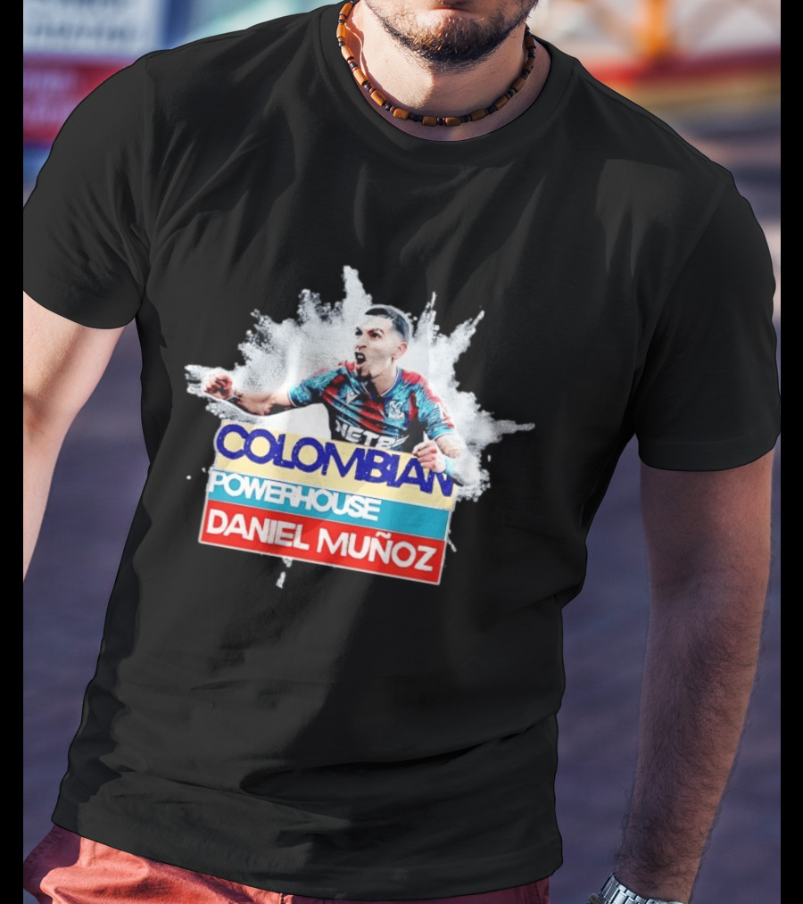 Colombian Powerhouse Daniel Muñoz Crystal Palace Premier League T-Shirt