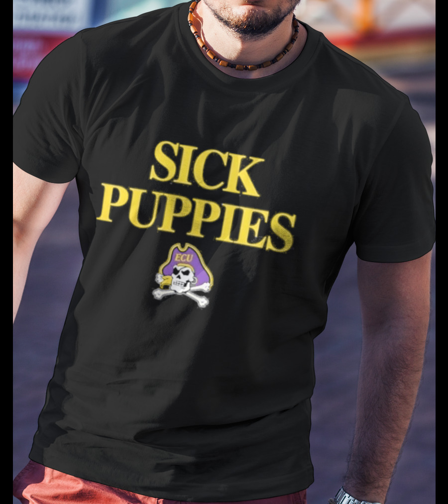 East Carolina Pirates ECU Sick Puppies Baseball 2026 T-Shirt