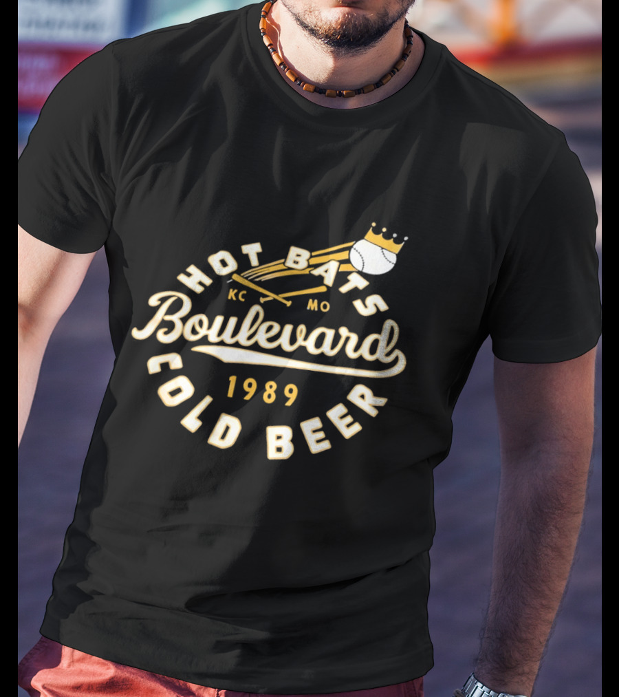 Kansas City Royals Boulevard Hot Bats KC MO Cold Beer 1989 T-Shirt