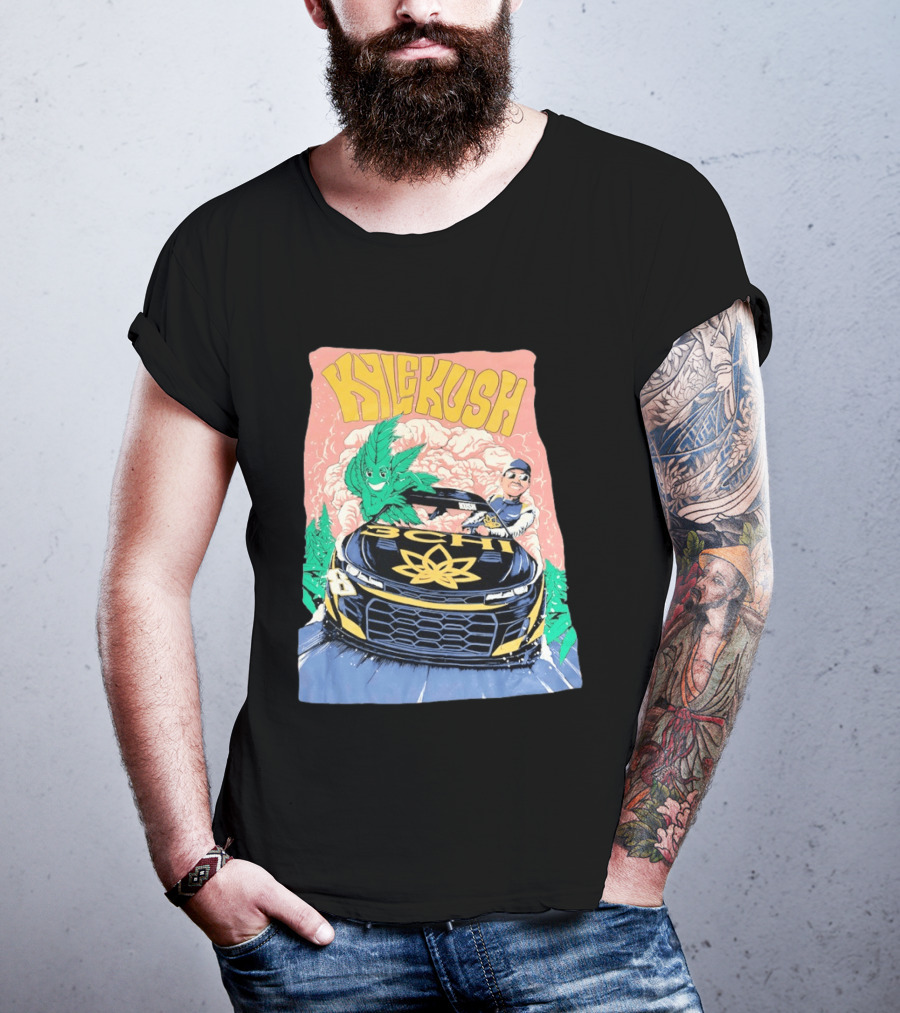 Kyle Kush NASCAR 8 3CHI Racing Car Cannabis T-Shirt