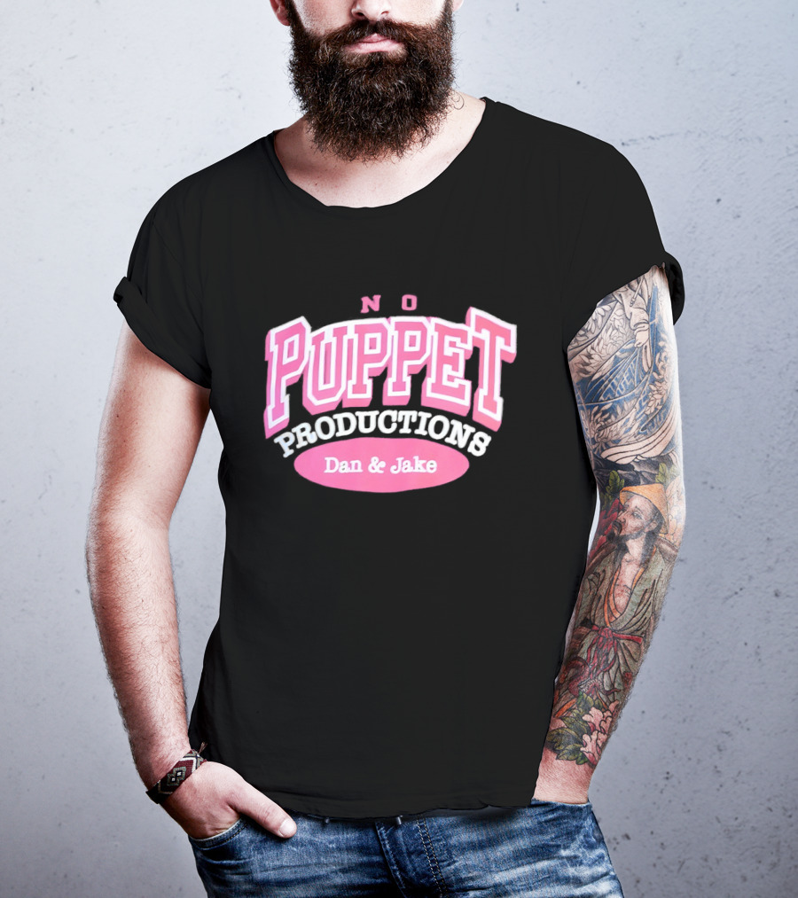 No Puppet Productions Dan & Jake Pink T-Shirt