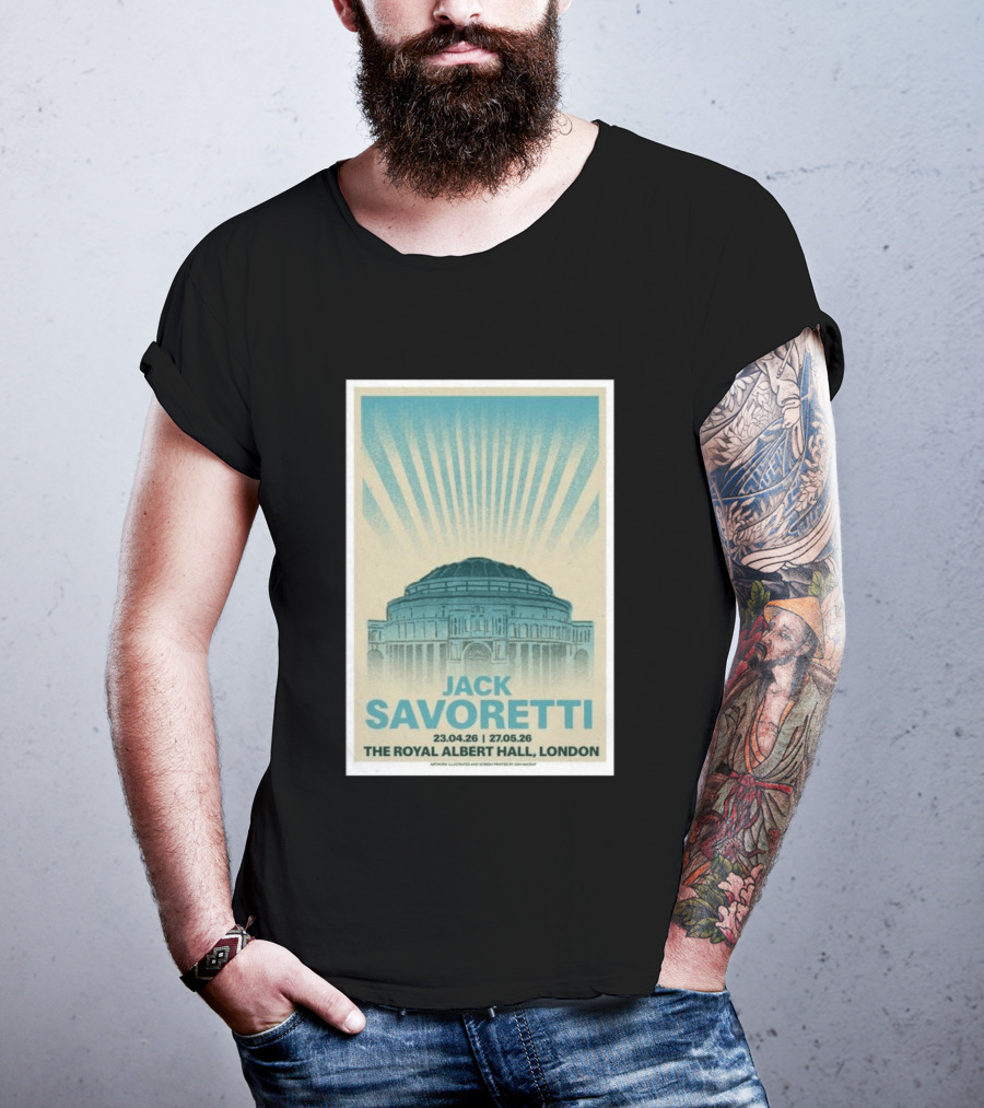 Jack Savoretti The Royal Albert Hall London Tour 23.04.26 27.05.26 T-Shirt