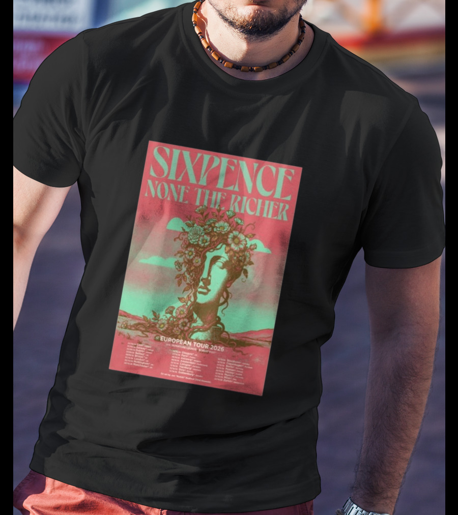 Sixpence None The Richer European Tour 2026 London Frankfurt Paris Dates T-Shirt