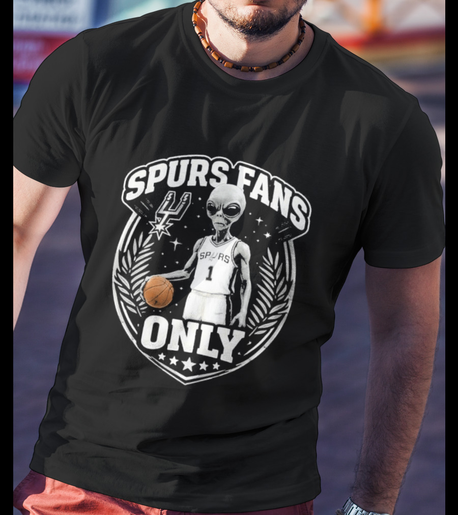Spurs Fans Only Alien Basketball San Antonio 2026 T-Shirt