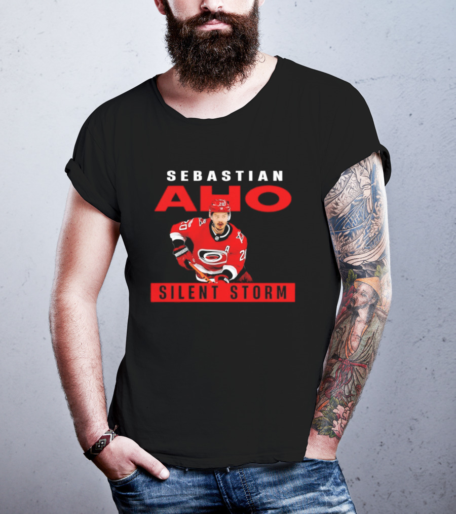 Sebastian Aho Carolina Hurricanes Silent Storm NHL T-Shirt