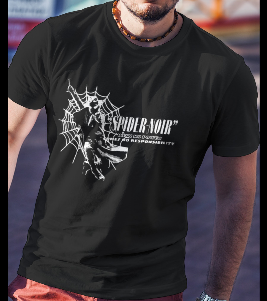Original Spider Noir No Power No Responsibility Web T-Shirt
