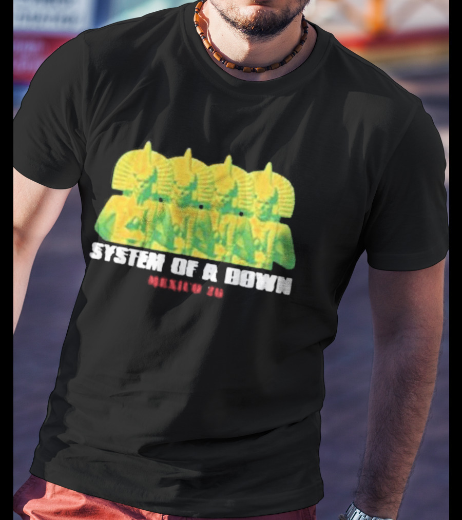 Original System Of A Down Pharaohs CDMX Mexico 2026 Event Estadio GNP Seguros May 27 28 T-Shirt