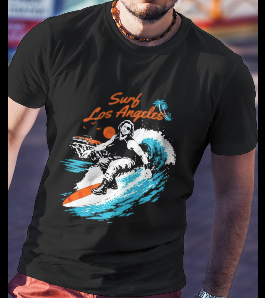 Surf Los Angeles Snake Plissken Escape From New York T-Shirt