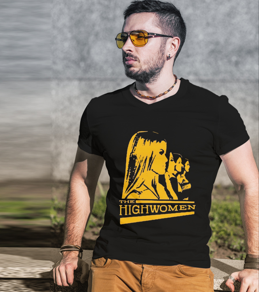 The Highwomen 2026 Group Profile Logo In Bold Yellow T-Shirt