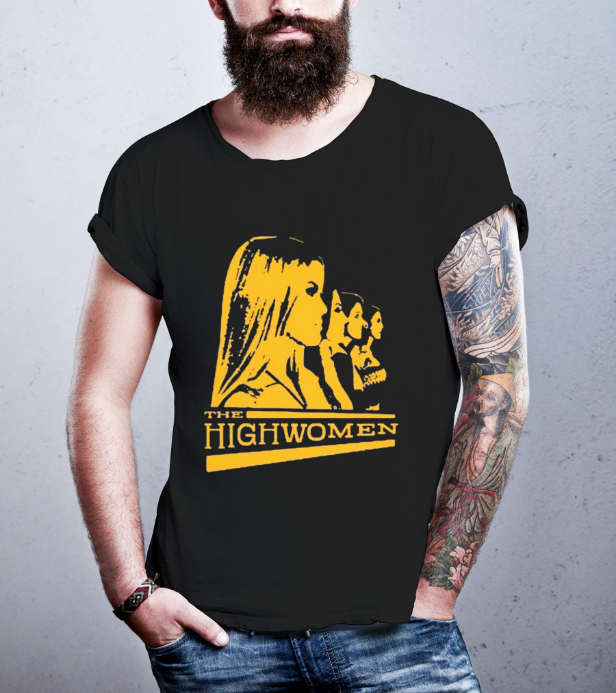 The Highwomen 2026 Group Profile Logo In Bold Yellow T-Shirt