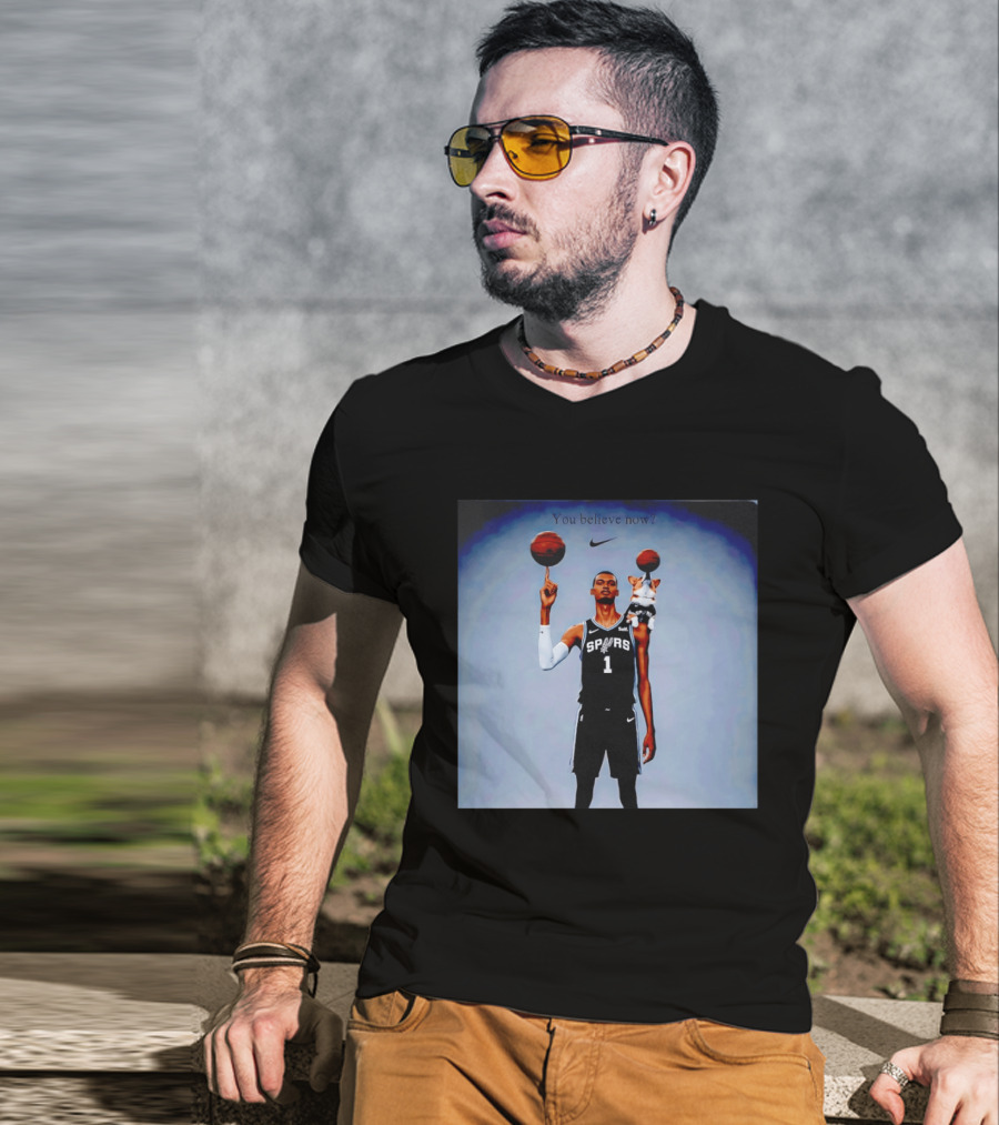 Victor Wembanyama NBA San Antonio Spurs Corgi You Believe Now T-Shirt
