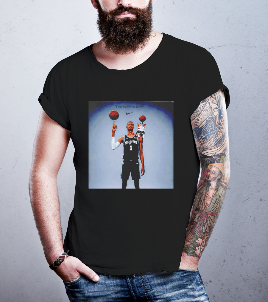 Victor Wembanyama NBA San Antonio Spurs Corgi You Believe Now T-Shirt