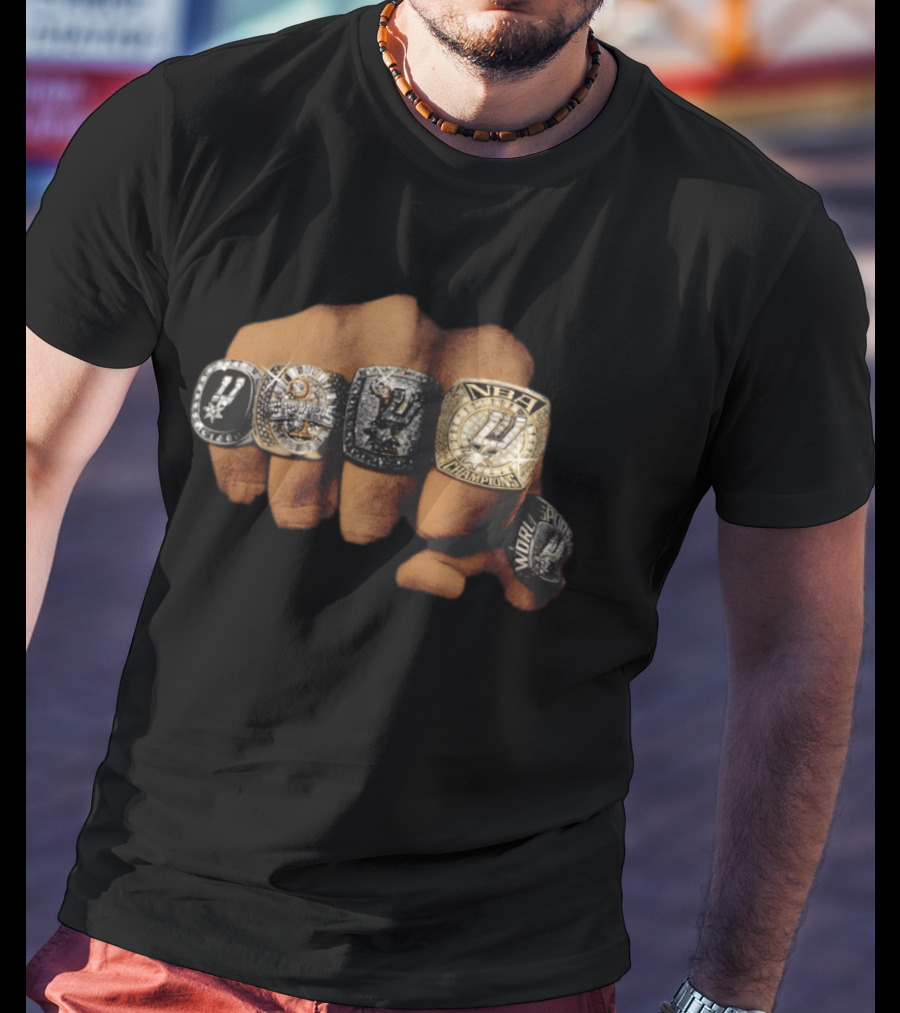 Five Rings NBA Champions San Antonio Spurs Basketball 2026 T-Shirt