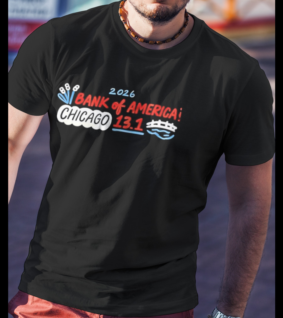 2026 Bank Of America Chicago 13.1 Bridge Cat Tails Athletic T-Shirt