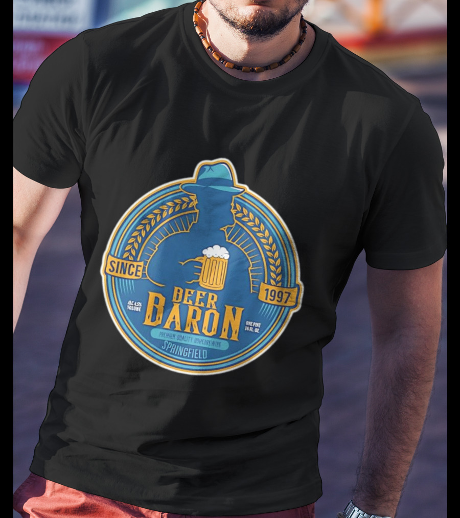 Beer Baron Since 1997 Premium Quality Homebrewing Springfield T-Shirt