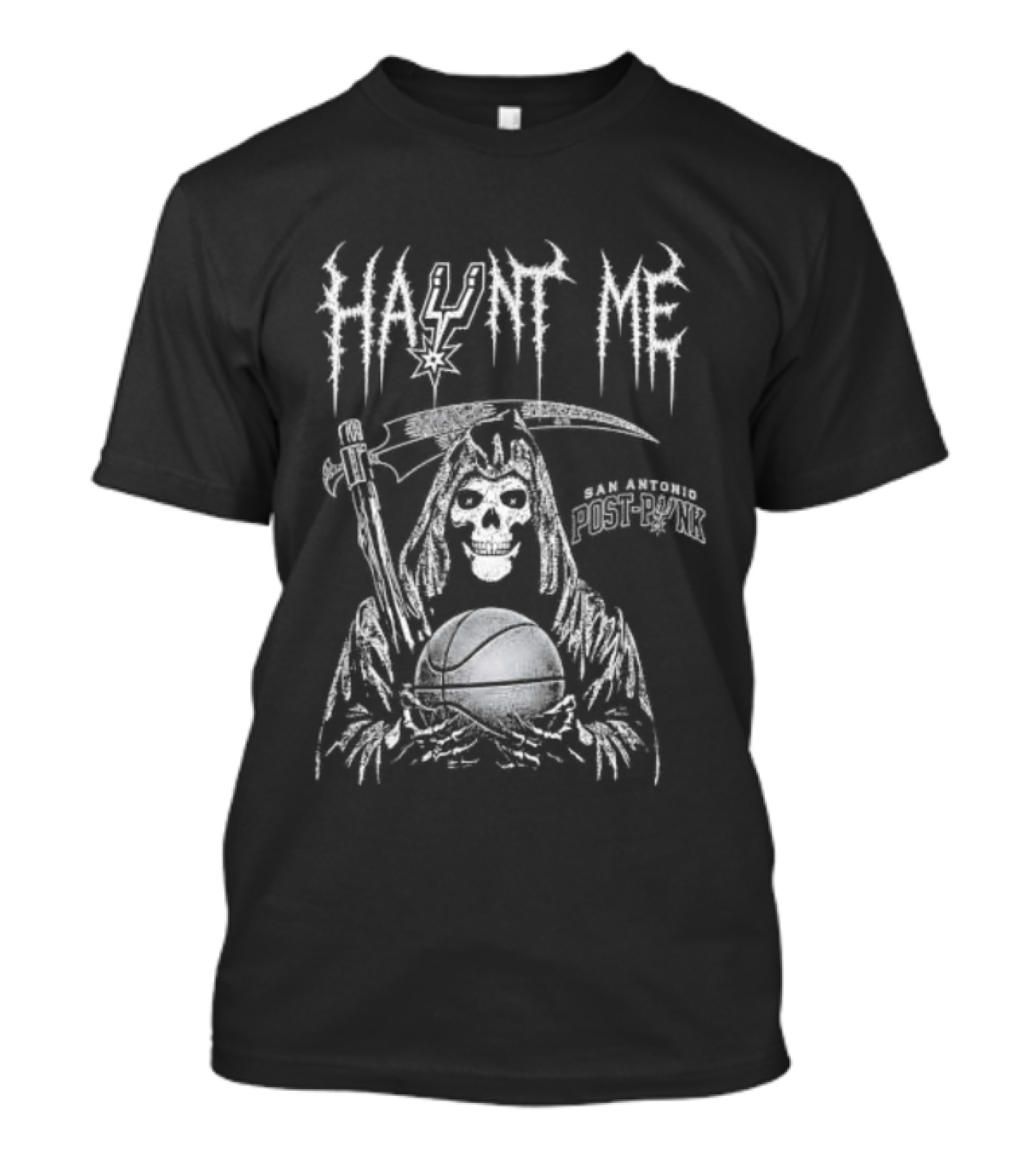 San Antonio Spurs Haunt Me Grim Reaper Basketball T-Shirt