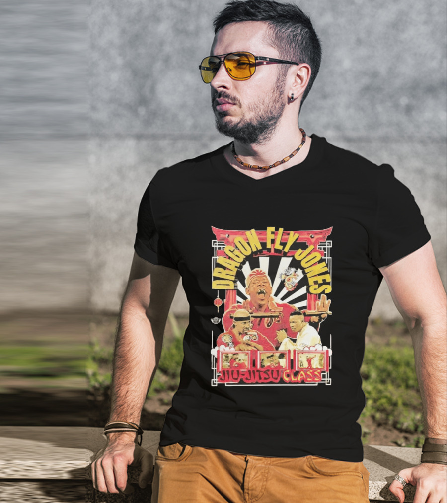 Dragon Fly Jones Jiu Jitsu Class Martial Arts Comedy 90s T-Shirt