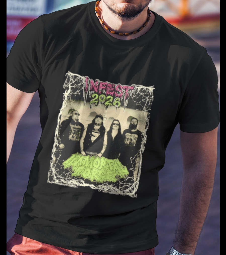 Infest 2026 Death Metal Canada Immortal Force Band T-Shirt