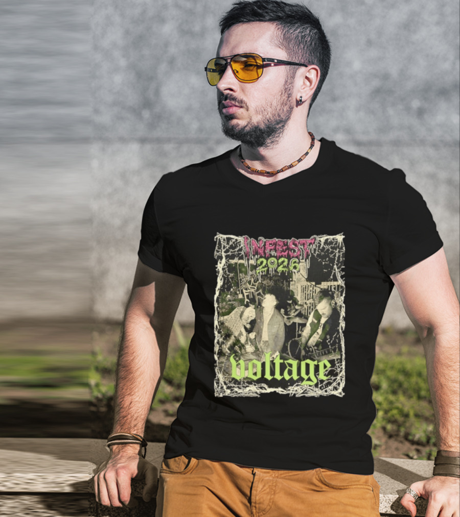 Infest 2026 Voltage From The Smoking Ruins Of Civilization T-Shirt