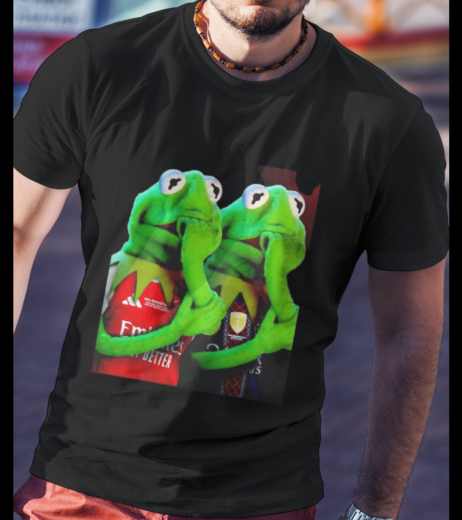Kermit The Frog Thinking Arsenal Paris Saint Germain Final Budapest Emirates Groupama 2023 T-Shirt