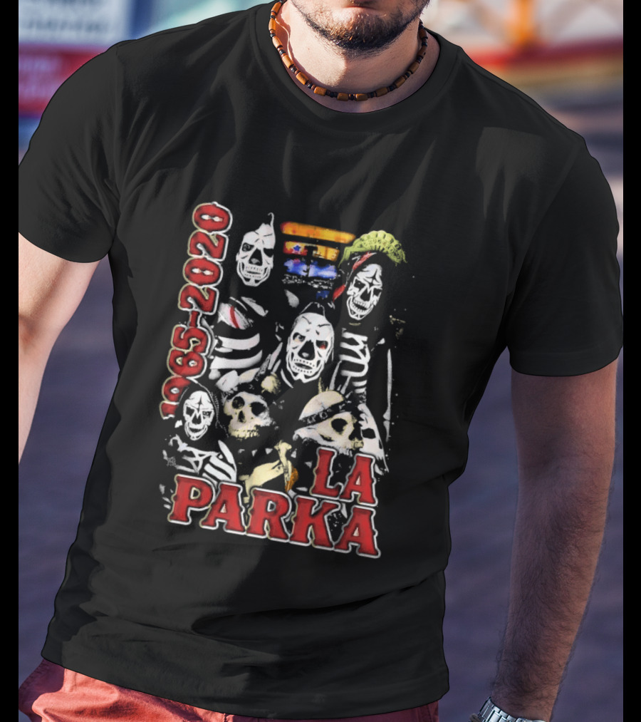 La Parka 1965 2020 Lucha Libre AAA Wrestling Skeleton Warriors T-Shirt