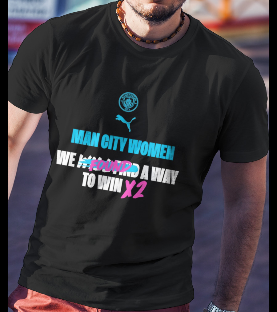 Man City Women We Found A Way To Win X2 Puma T-Shirt