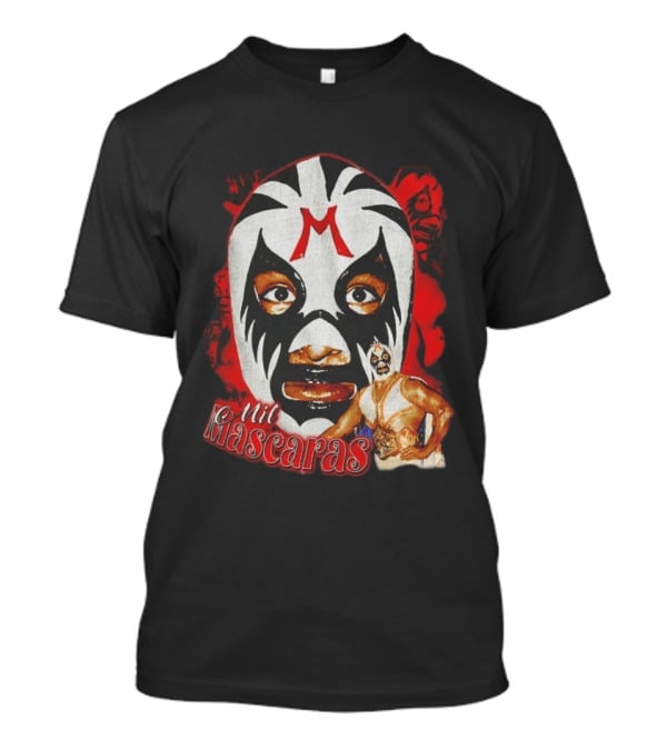 Mil Mascaras Lucha Libre Mask Iconic Mexican Wrestling Legend T-Shirt