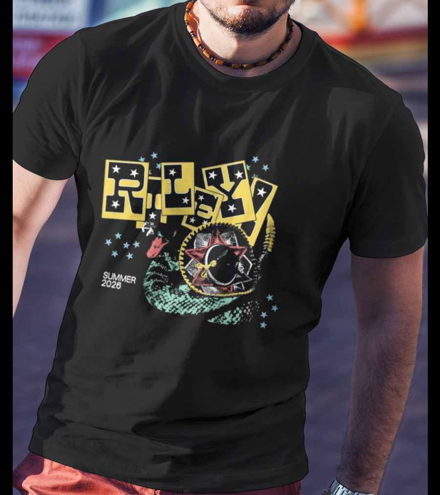 Riley 2026 Summer Tour Starry Cartoon Planet T-Shirt