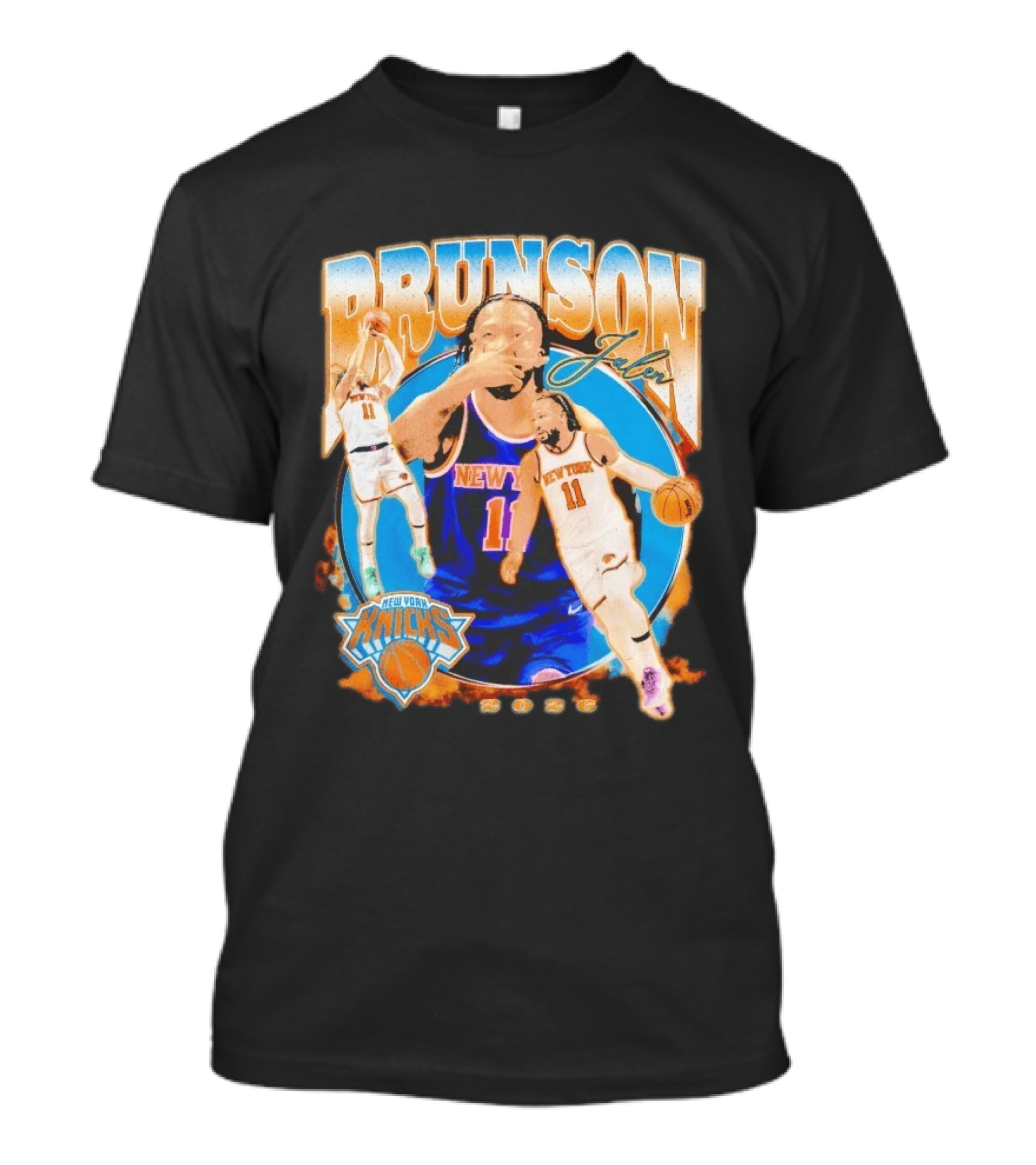 New York Knicks Jalen Brunson 2026 Basketball Player NBA Sports Memorabilia T-Shirt