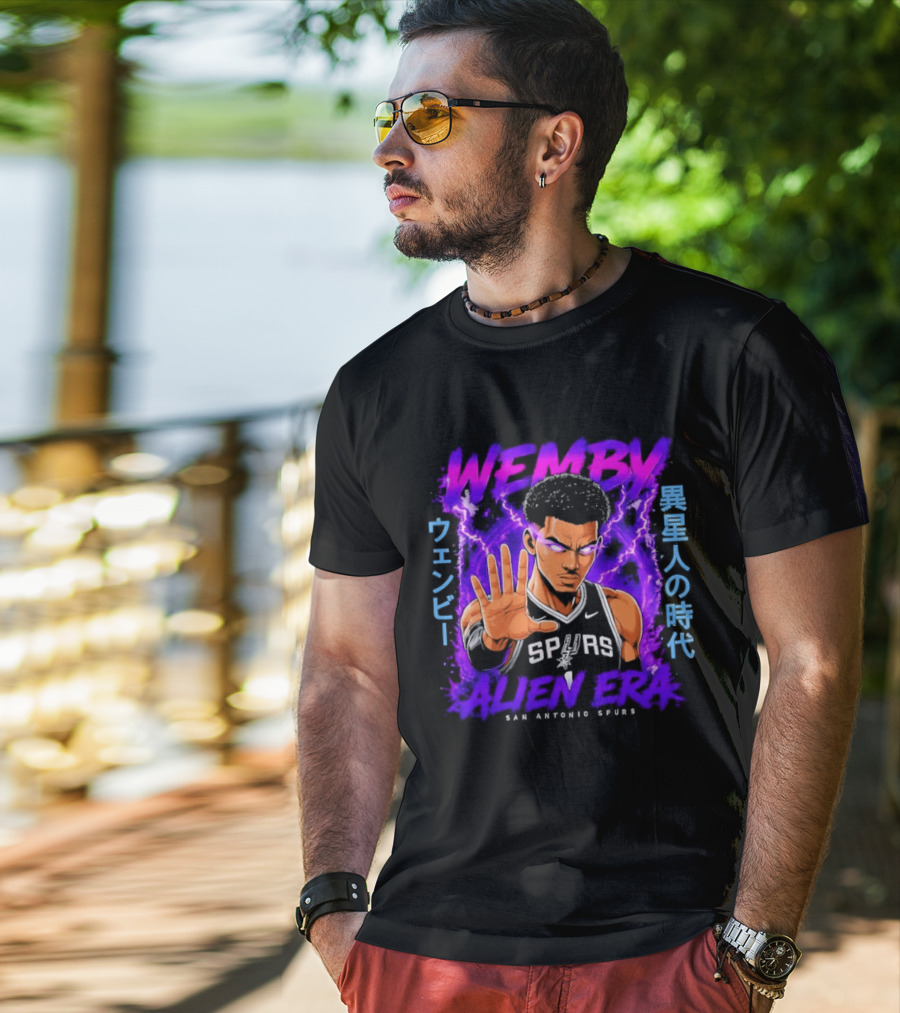 San Antonio Spurs Wemby Wembanyama Alien Era Iseijin No Jidai T-Shirt
