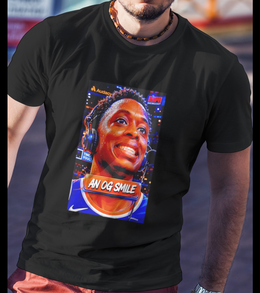 OG Anunoby New York Knicks An OG Smile ESPN NBA Broadcast Experience T-Shirt