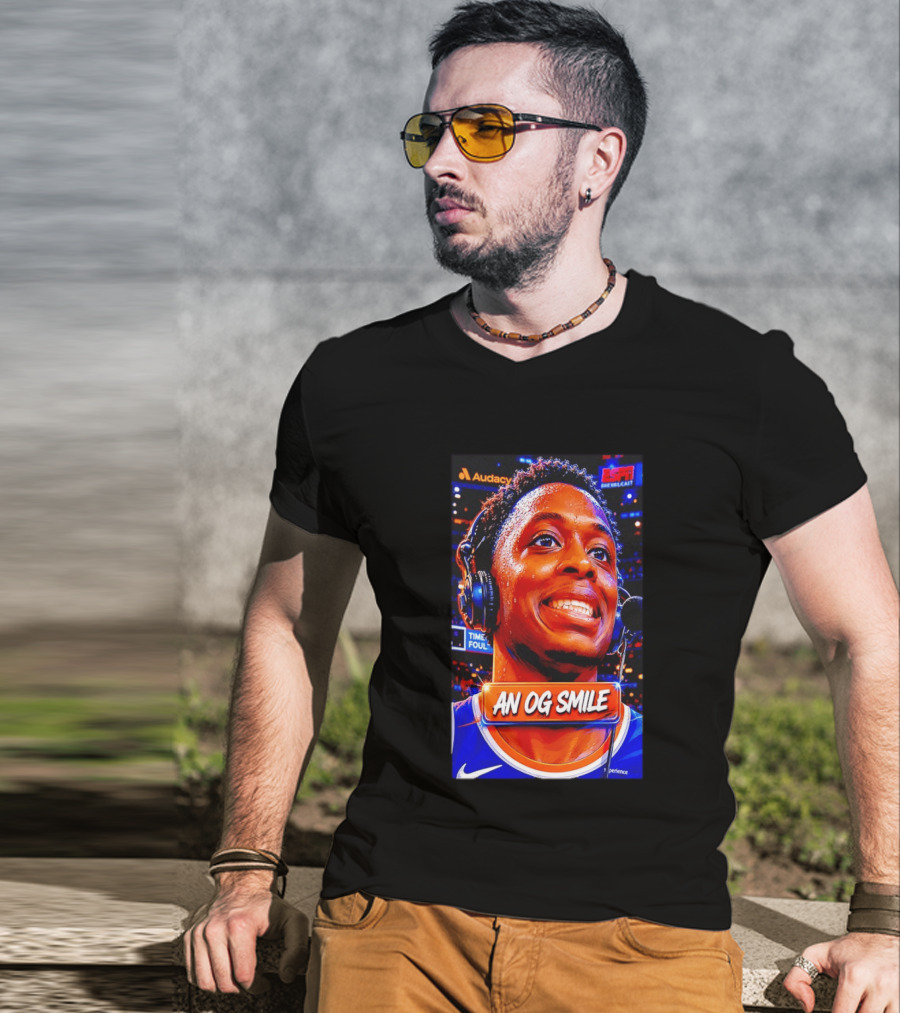 OG Anunoby New York Knicks An OG Smile ESPN NBA Broadcast Experience T-Shirt