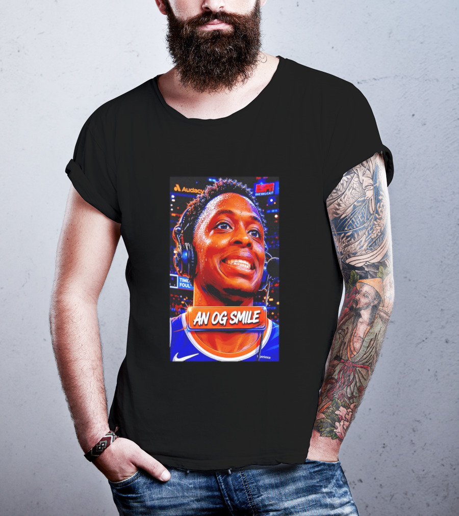 OG Anunoby New York Knicks An OG Smile ESPN NBA Broadcast Experience T-Shirt