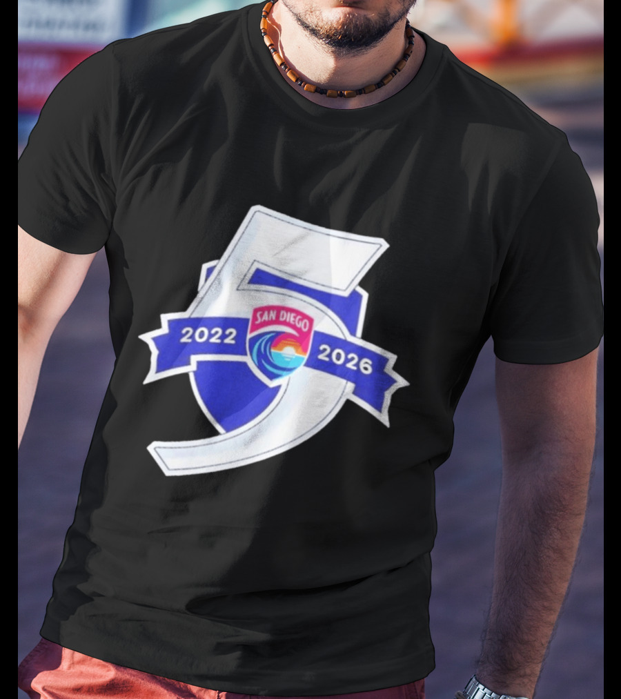 San Diego Wave FC 5 Year Anniversary 2022 2026 T-Shirt