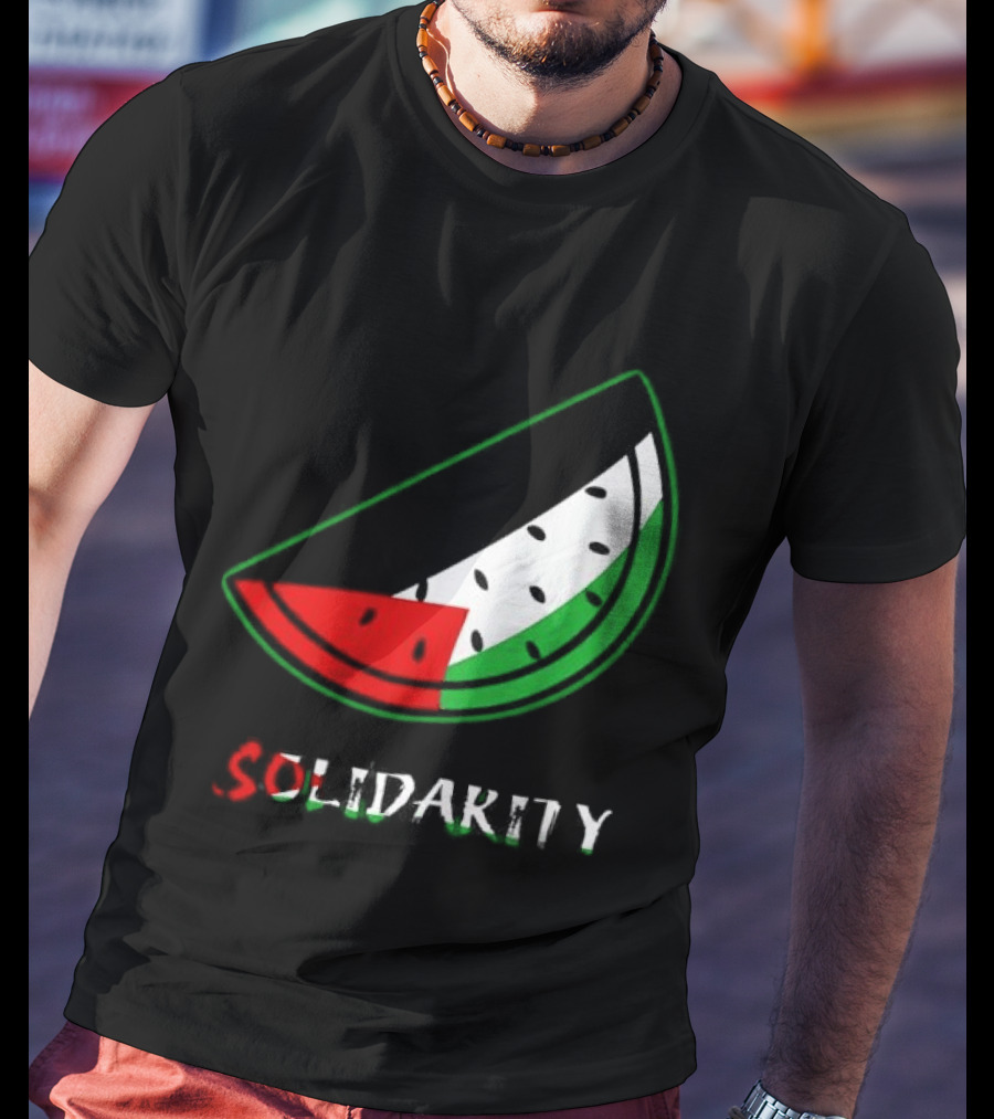 Solidarity Watermelon Palestinian Flag T-Shirt