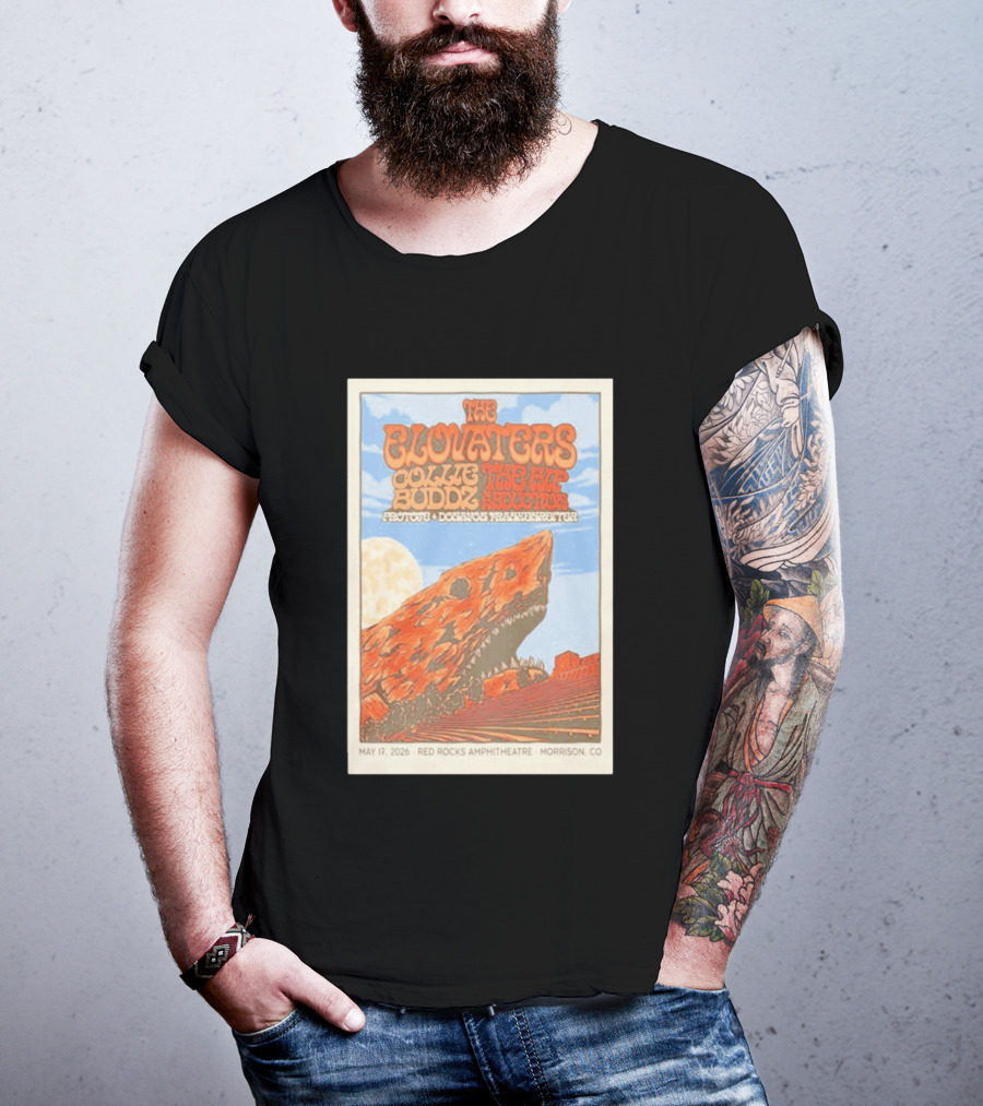 The Elovaters Red Rocks Amphitheatre May 17 2026 Collie Buddz The Hip Abduction Morrison CO Tour T-Shirt