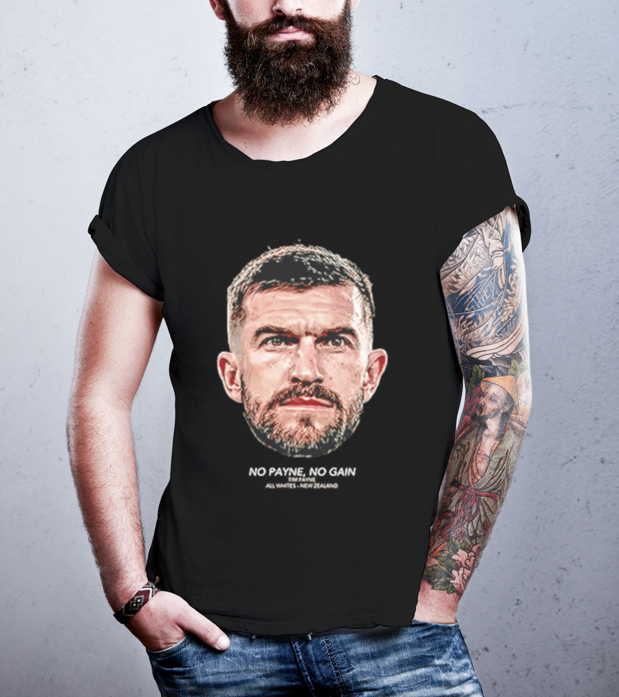 Tim Payne Wellington Phoenix No Payne No Gain Big Head T-Shirt