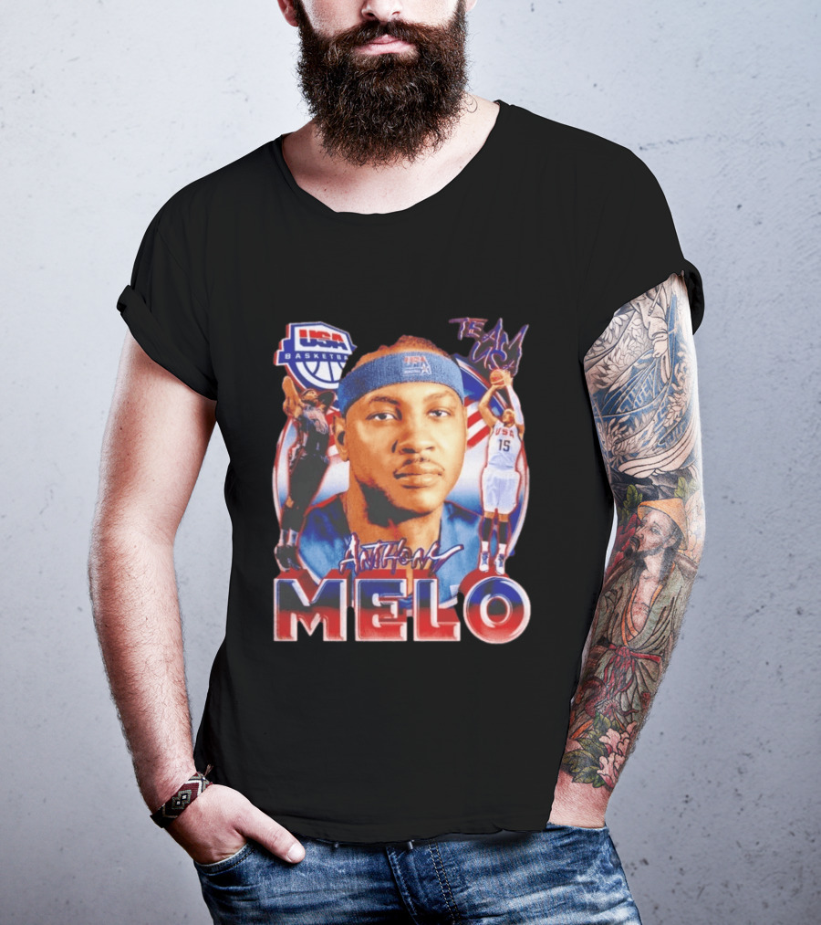 USA Basketball Team Anthony Melo Carmelo Anthony Player Team USA T-Shirt