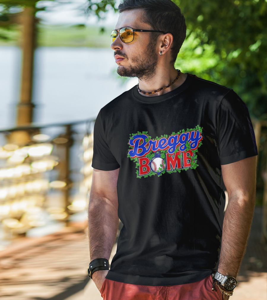 Breggy Bomb Baseball Alex Bregman Houston Astros MLB T-Shirt