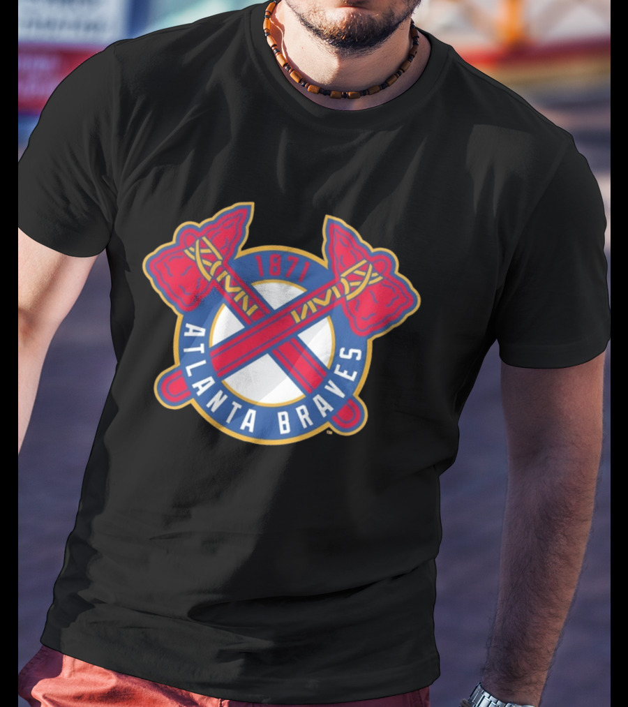 Atlanta Braves MLB 1871 Cross Tomahawk T-Shirt