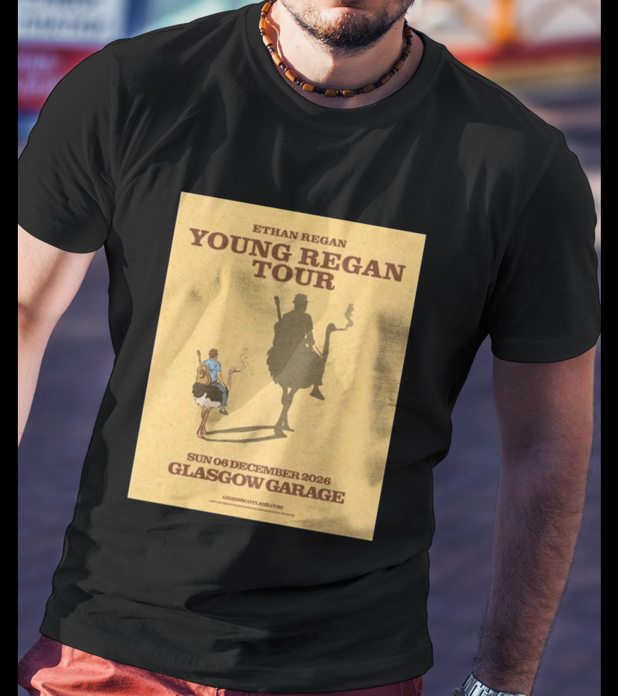 Ethan Regan Young Regan Tour December 2026 Glasgow Garage T-Shirt
