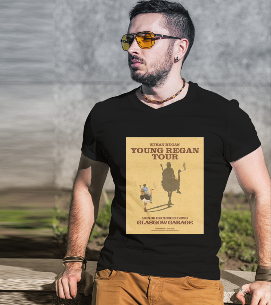 Ethan Regan Young Regan Tour December 2026 Glasgow Garage T-Shirt