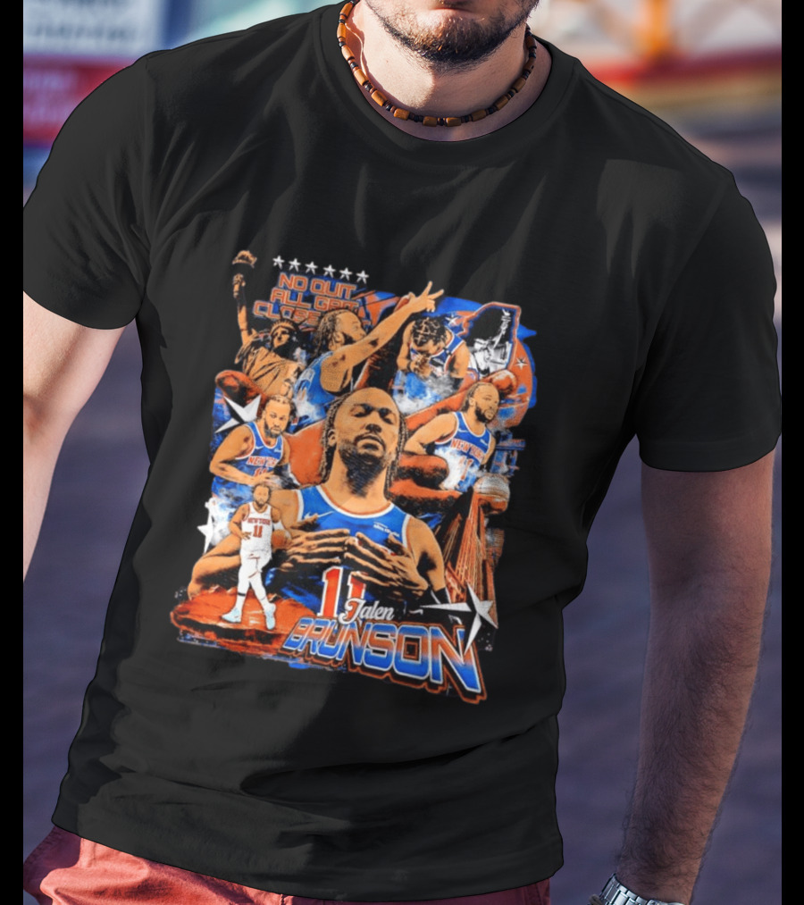 Jalen Brunson New York Knicks NBA No Quit All Grit Close Out 11 T-Shirt