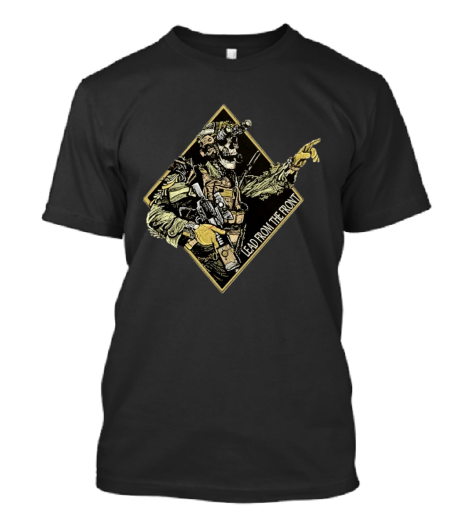 Lead From The Front Tactical Warrior Skeleton T-Shirt